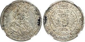 1/2 Thaler Kingdom of Hungary (1000-1918) Silver Leopold I, Holy Roman Emperor (1640-1705)