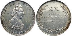 1/2 Thaler States of Germany Silver Karl von Dalberg (1744 - 1817)