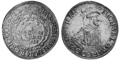 1/2 Thaler 外西凡尼亞公國 (鄂圖曼帝國) (1570 - 1711) 銀 