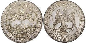 1/2 Thaler 奥格斯堡 (1276 - 1803 Augsburg) 銀 斐迪南二世 (神圣罗马帝国) (1578 -1637)