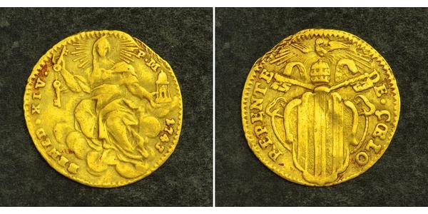 1/2 Zecchino Vatikanstadt Gold 