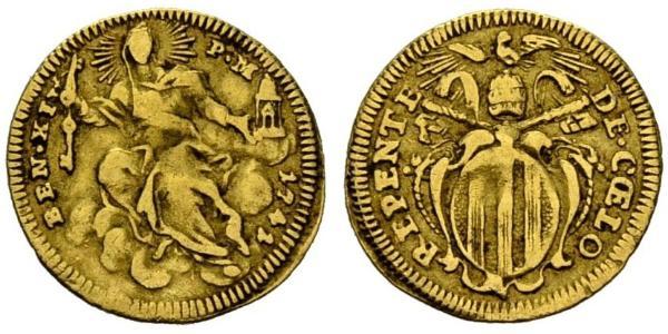 1/2 Zecchino Ciudad del Vaticano Oro 