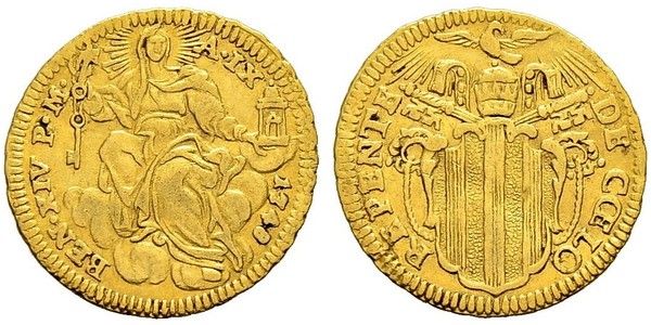 1/2 Zecchino Ciudad del Vaticano Oro 
