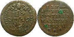 1/2 Байокко Папська держава (752-1870) Бронза Пій VII (1742 -1823)