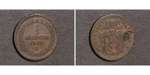 1/2 Байокко Папская область (752-1870) Медь Пий IX (1792- 1878)