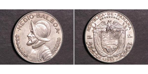 1/2 Бальбоа Республика Панама Серебро Нуньес де Бальбоа, Васко (1475 – 1519)