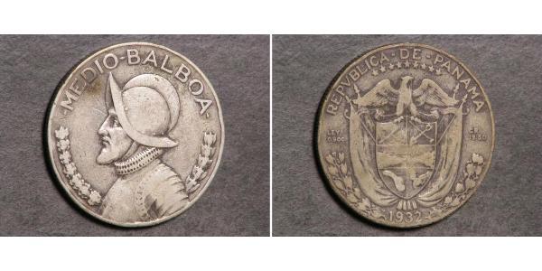 1/2 Бальбоа Республика Панама Серебро Нуньес де Бальбоа, Васко (1475 – 1519)