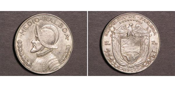 1/2 Бальбоа Республика Панама Серебро Нуньес де Бальбоа, Васко (1475 – 1519)