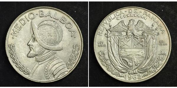 1/2 Бальбоа Республика Панама Серебро Нуньес де Бальбоа, Васко (1475 – 1519)