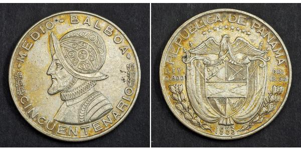 1/2 Бальбоа Панама Срібло Бальбоа Васко Нуньєс (1475 – 1519)