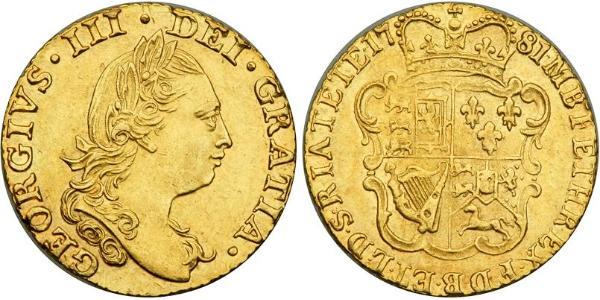 1/2 Гинея Королевство Великобритания (1707-1801) Золото Георг III (1738-1820)