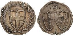1/2 Гроут Королевство Англия (927-1649,1660-1707) Серебро Яков I (1566-1625)