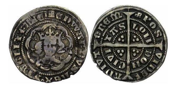 1/2 Гроут Королівство Англія (927-1649,1660-1707) Срібло Генріх VI (1421-1471)