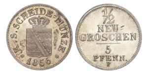 1/2 Грош Саксония (королевство) (1806 - 1918)  