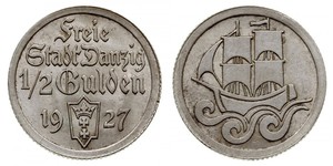 1/2 Гульден Gdansk (1920-1939) Срібло 