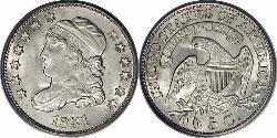 1/2 Дайм / 5 Цент США (1776 - ) Мідь/Срібло 