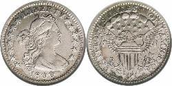 1/2 Дайм / 5 Цент США (1776 - ) Серебро 