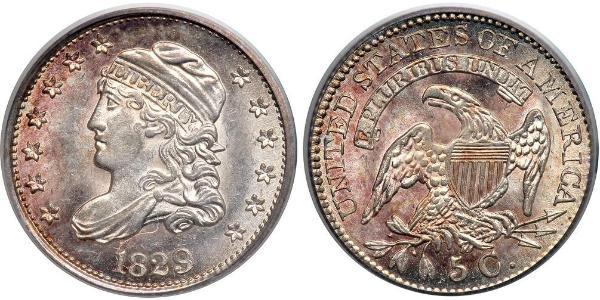 1/2 Дайм / 5 Цент США (1776 - ) Серебро/Медь 