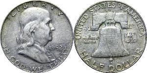 1/2 Долар США (1776 - ) Срібло Франклін Делано Рузвельт (1882-1945)