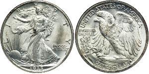 1/2 Долар США (1776 - ) Срібло 