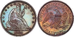 1/2 Долар США (1776 - ) Срібло 