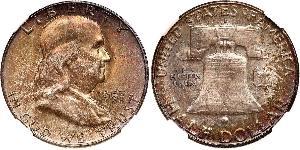 1/2 Долар США (1776 - ) Срібло Франклін Делано Рузвельт (1882-1945)