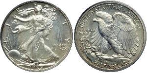 1/2 Долар США (1776 - ) Срібло 