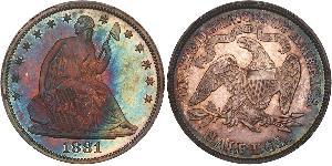 1/2 Долар США (1776 - ) Срібло 