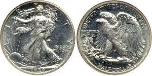 1/2 Долар США (1776 - ) Срібло 
