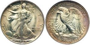 1/2 Долар США (1776 - ) Срібло 