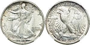 1/2 Долар США (1776 - ) Срібло 