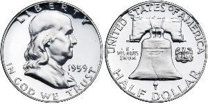1/2 Долар США (1776 - ) Срібло Франклін Делано Рузвельт (1882-1945)