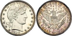 1/2 Долар США (1776 - ) Срібло 
