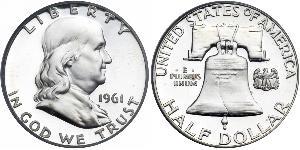 1/2 Долар США (1776 - ) Срібло Франклін Делано Рузвельт (1882-1945)