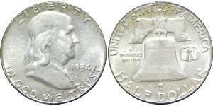 1/2 Долар США (1776 - ) Срібло Франклін Делано Рузвельт (1882-1945)