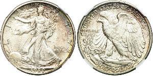 1/2 Долар США (1776 - ) Срібло 