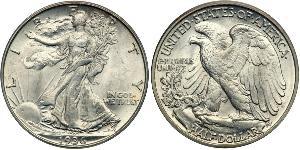 1/2 Долар США (1776 - ) Срібло 
