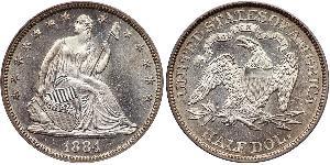 1/2 Долар США (1776 - ) Срібло 