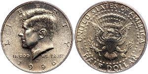 1/2 Долар США (1776 - ) Срібло Джон Фітцджеральд Кеннеді  (1917-1963)