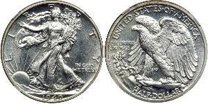 1/2 Долар США (1776 - ) Срібло 