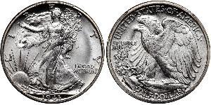1/2 Долар США (1776 - ) Срібло 