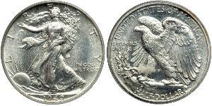 1/2 Долар США (1776 - ) Срібло 