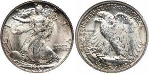 1/2 Долар США (1776 - ) Срібло 