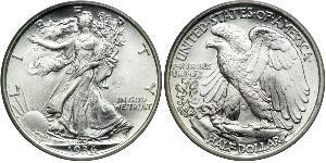 1/2 Долар США (1776 - ) Срібло 