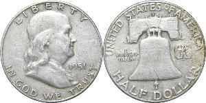 1/2 Долар США (1776 - ) Срібло Франклін Делано Рузвельт (1882-1945)