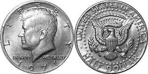 1/2 Долар США (1776 - ) Срібло Джон Фітцджеральд Кеннеді  (1917-1963)