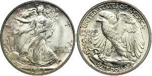 1/2 Долар США (1776 - ) Срібло 