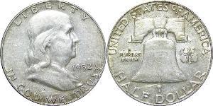 1/2 Долар США (1776 - ) Срібло Франклін Делано Рузвельт (1882-1945)