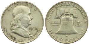 1/2 Долар США (1776 - ) Срібло Франклін Делано Рузвельт (1882-1945)