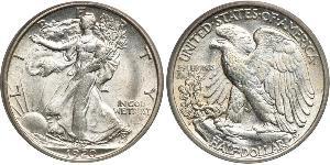 1/2 Долар США (1776 - ) Срібло 